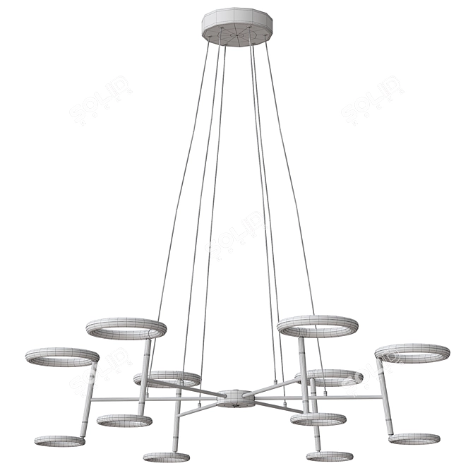 Modern Odeon LED Pendant Light 3D model image 2