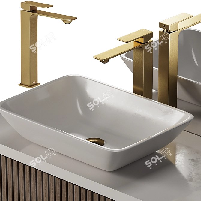  Modern Bathroom Furniture Set 3D model image 5