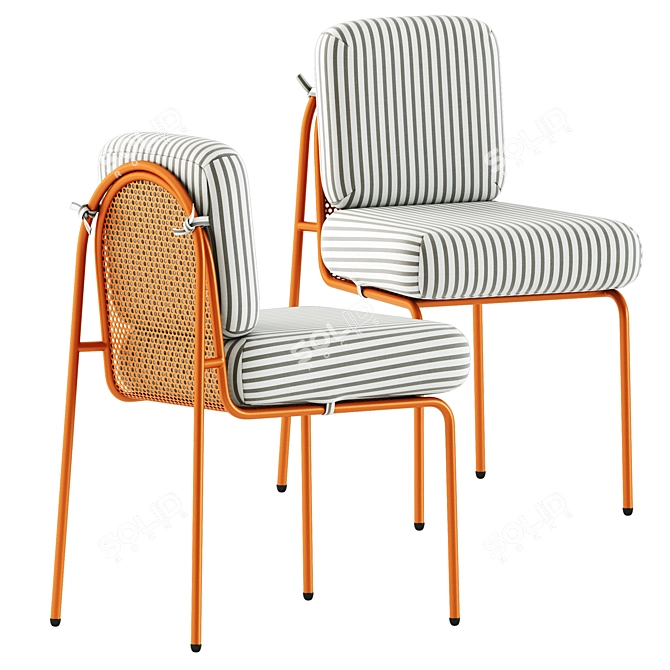 Riviera Chair: Elegant and Sophisticated 3D model image 1