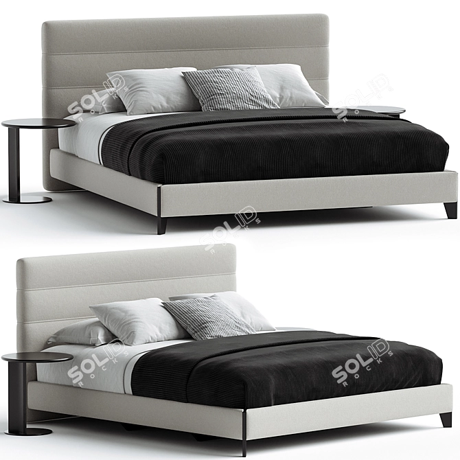 Luxurious Yumi Bed by Domkapa 3D model image 1