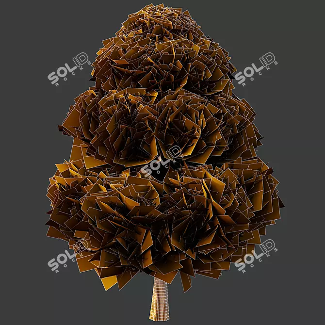 Italian Cypress Bush 3D Models 3D model image 3