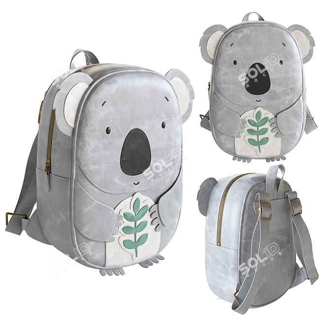 Children's Animal Backpack Set 3D model image 3