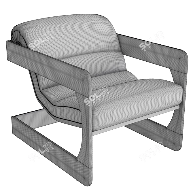 Modern and Sleek Axel Chair 3D model image 3