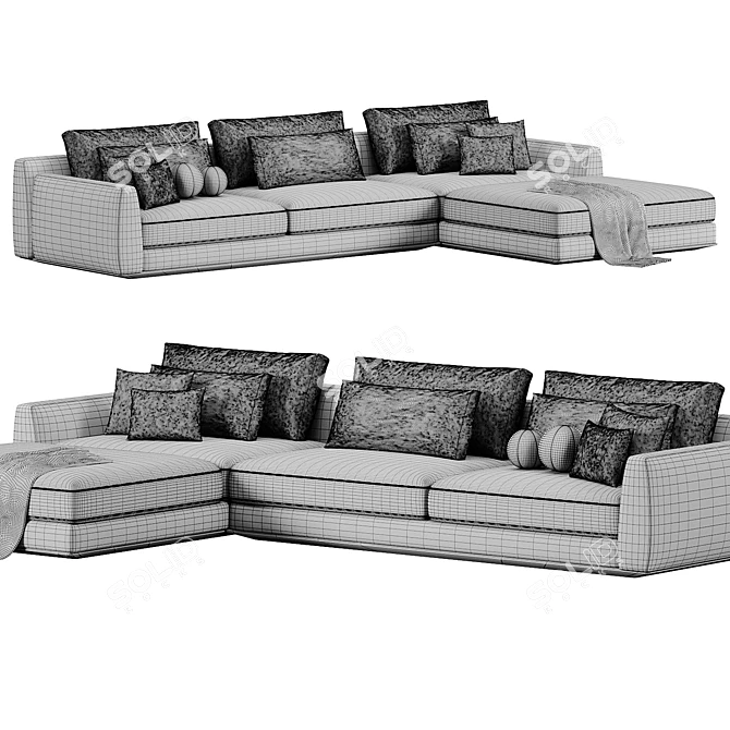 Casamania & Horm Elington Sofa 3D model image 5