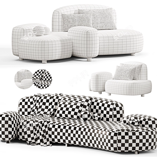 Modern Family Sofas: Mathieu Lehanneur 3D model image 7