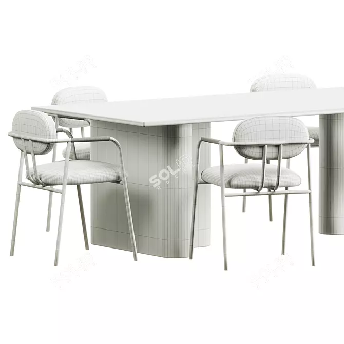 Modern Dining Set by Cb2 3D model image 3