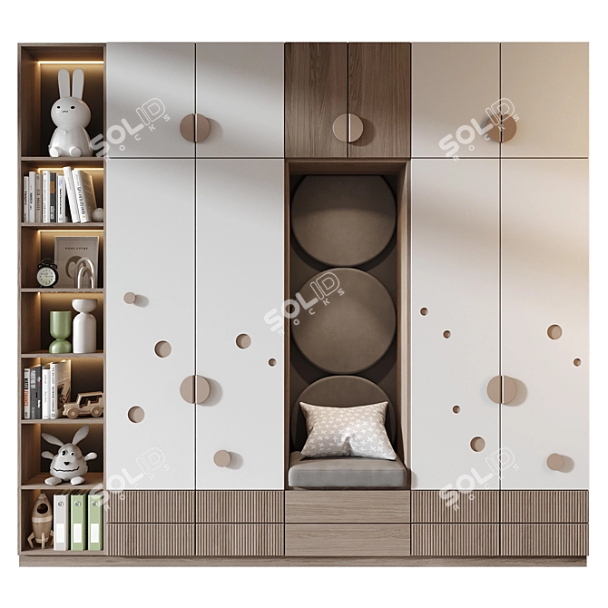 Custom-Made Wardrobe Set 3D Model 3D model image 1