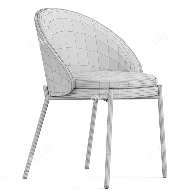 Modern Eamy Chair in Ash 3D model image 3