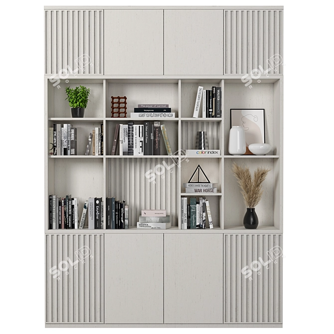 Modular High-Quality Storage Shelf 3D model image 1