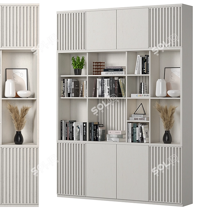 Modular High-Quality Storage Shelf 3D model image 2