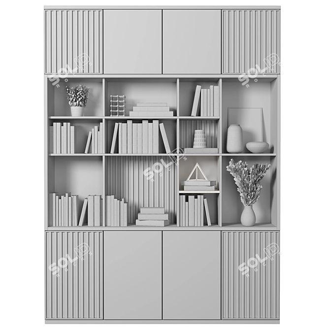 Modular High-Quality Storage Shelf 3D model image 4