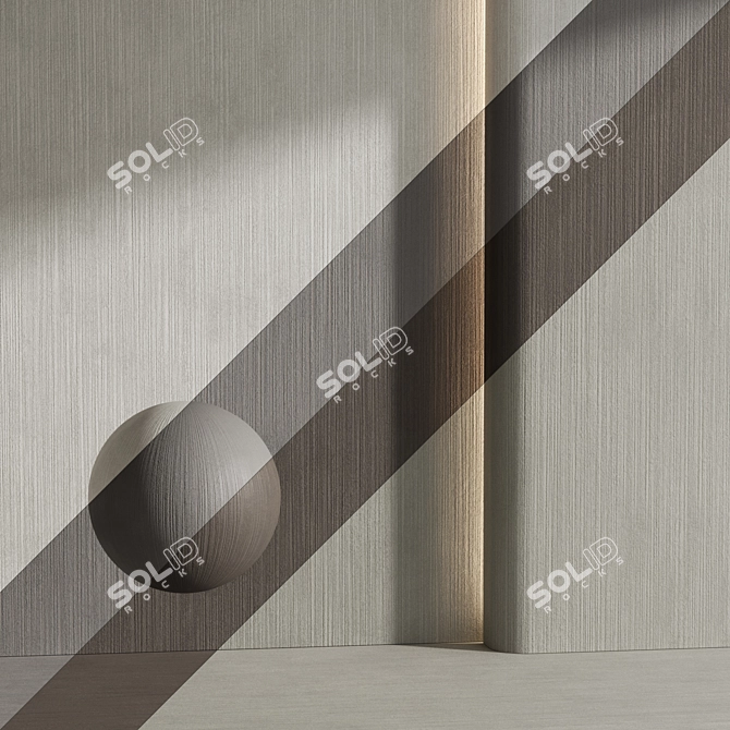 Beige Decorative Plaster Material 3D model image 1