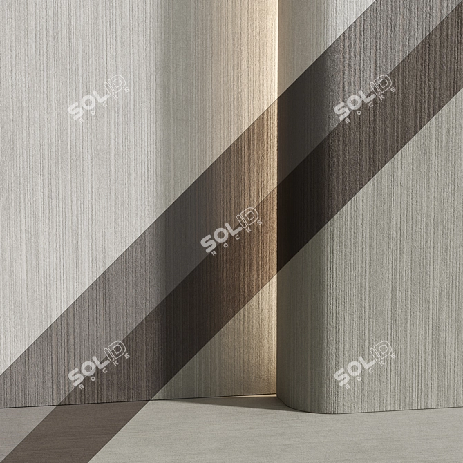 Beige Decorative Plaster Material 3D model image 2