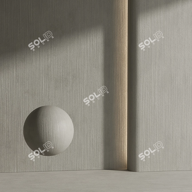 Beige Decorative Plaster Material 3D model image 4