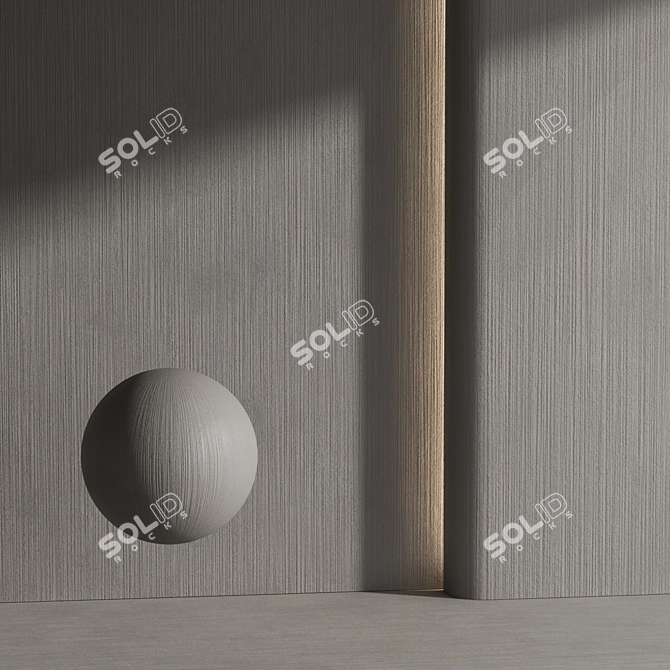 Beige Decorative Plaster Material 3D model image 5
