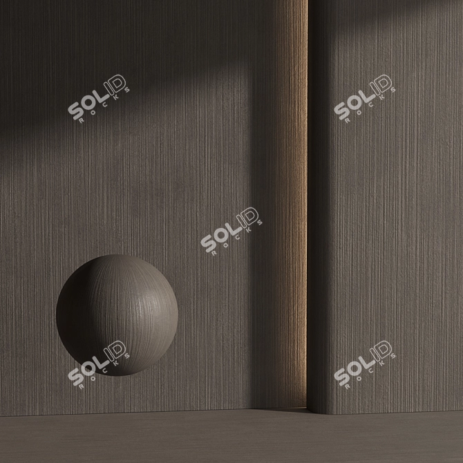 Beige Decorative Plaster Material 3D model image 6