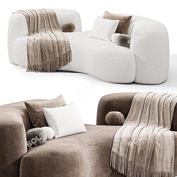 Tateyama Cloud Sofa: Stylish 2015 Design 3D model image 3