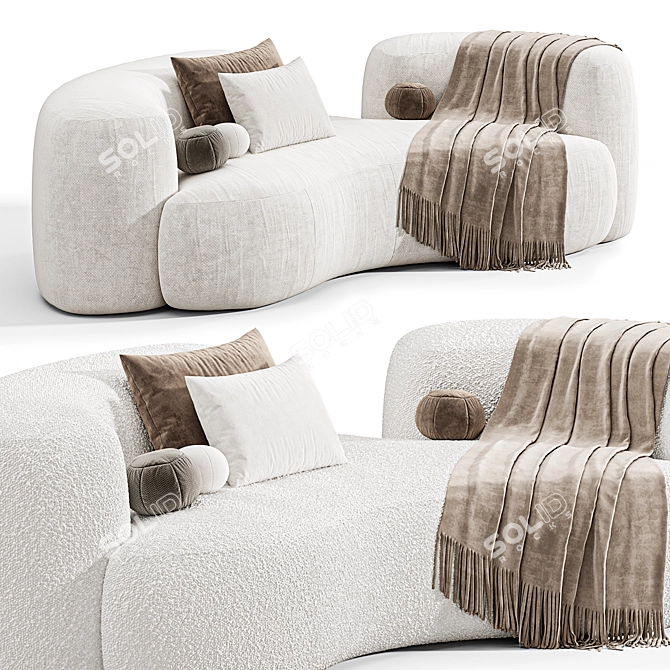 Tateyama Cloud Sofa: Stylish 2015 Design 3D model image 5