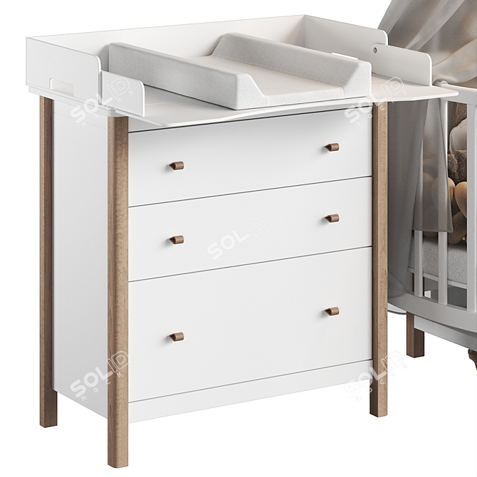 Classic Ellipse Children's Furniture 3D model image 9