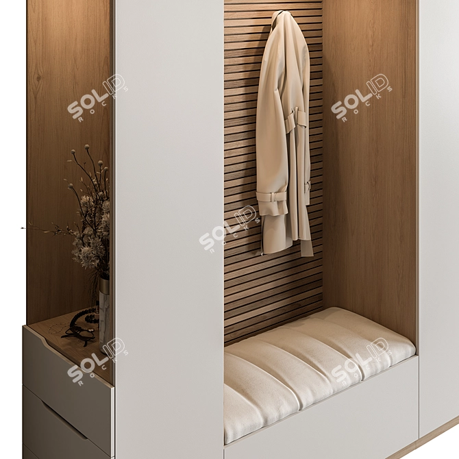 Entryway Organizer Hallway Wardrobe 3D model image 3