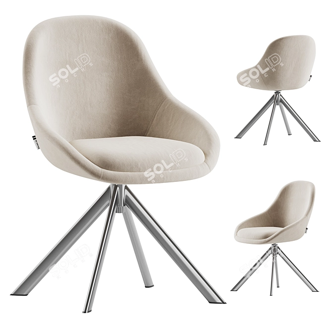 Kiana Chair 3D Model Package 3D model image 4