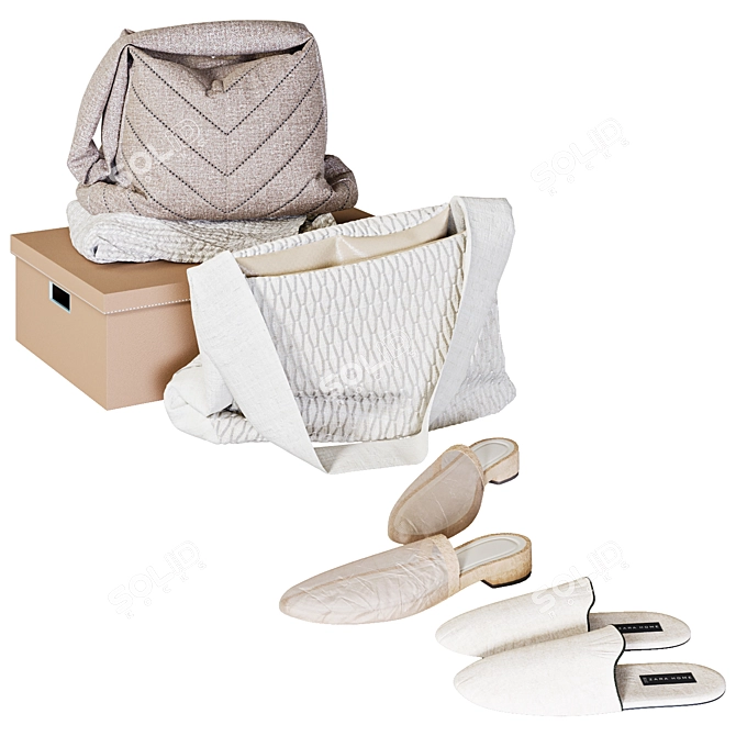 Home Wardrobe Set 3D model image 5