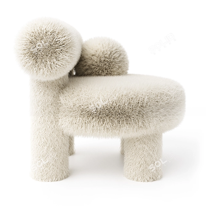 Gropius Bouclé Armchair by Sokolova 3D model image 6