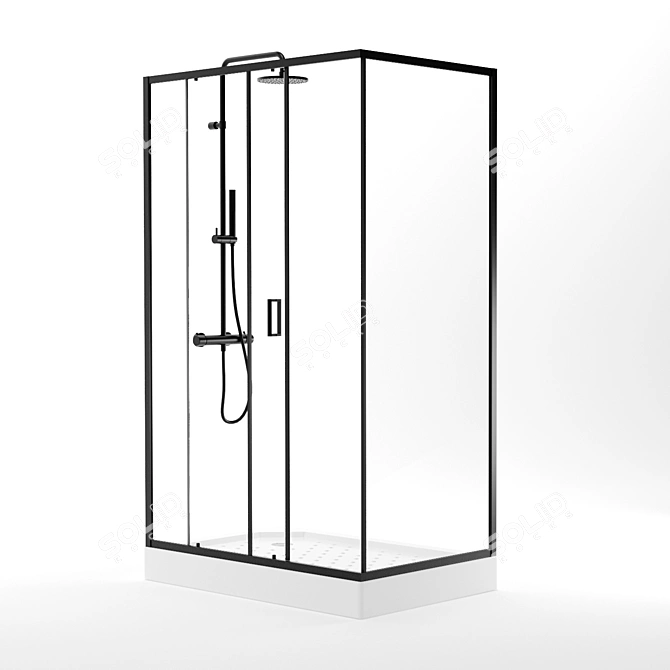 Niagara NG Shower Corner 6808-08 3D model image 2