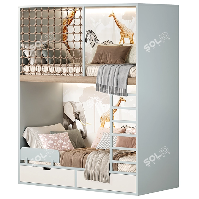 Rainforest Bunk Bed 3D model image 3