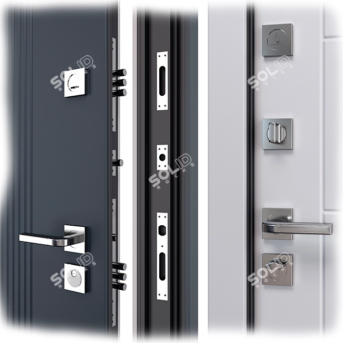 Staller 3K TR5 Entrу Door 3D model image 2