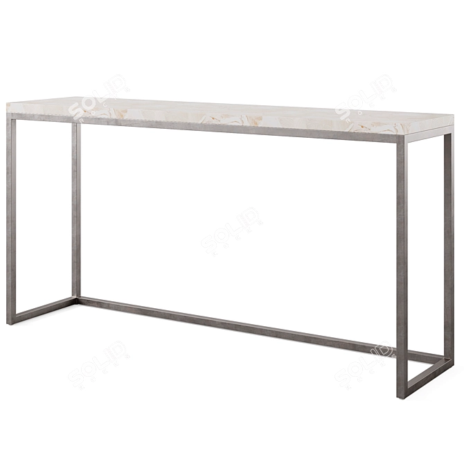 Elegant Arielle Console Table, Argento 3D model image 2