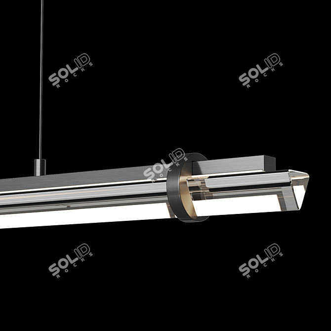 Lampatron Prism Brass LED Light 3D model image 2