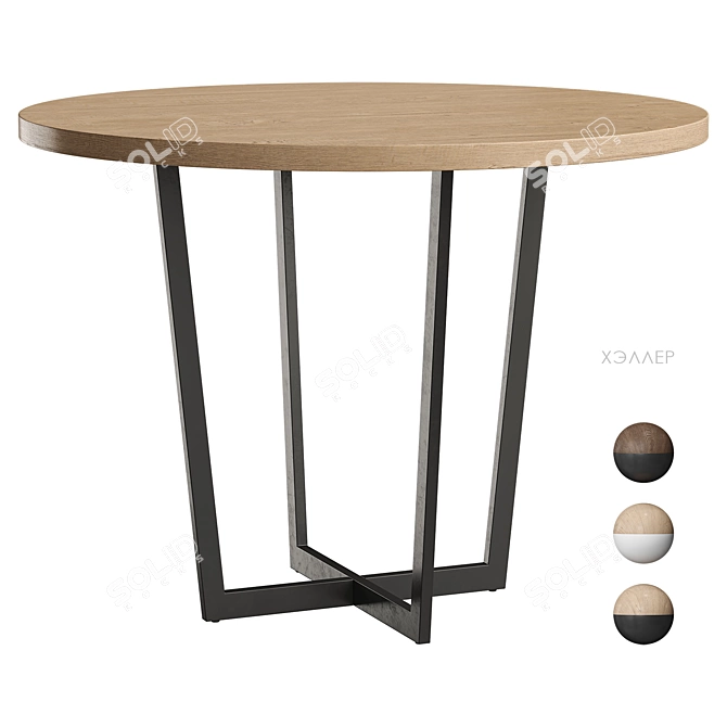 Heller Dining Table Divan.ru 3D model image 1