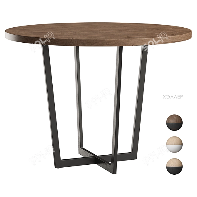 Heller Dining Table Divan.ru 3D model image 3