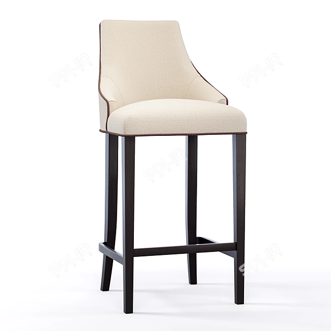 Birch Bar Stool Alen 3D model image 4