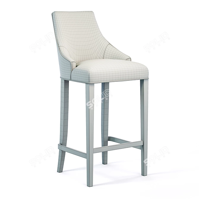 Birch Bar Stool Alen 3D model image 5