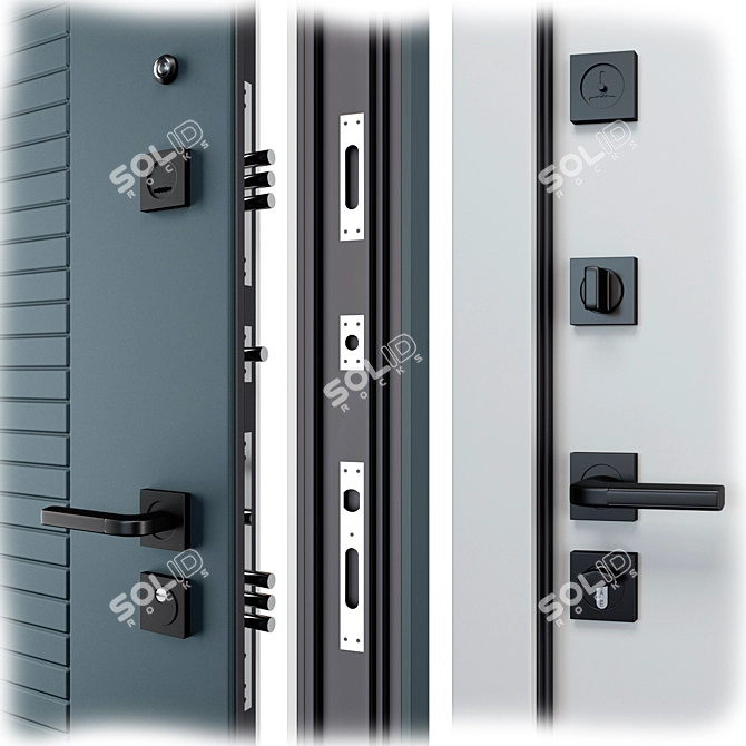 Staller 3K TR1 Entry Door 3D model image 2