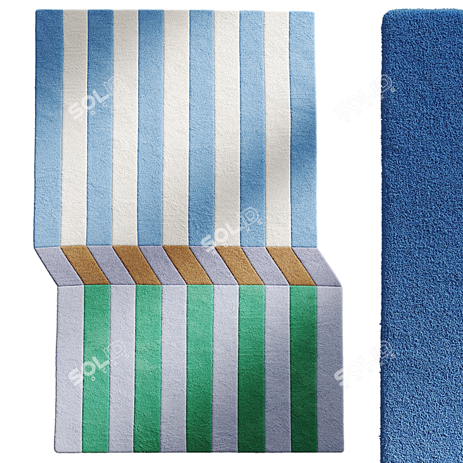 Rohana Wool Rug Launched 3D model image 1