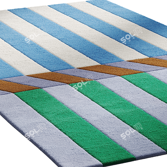 Rohana Wool Rug Launched 3D model image 5