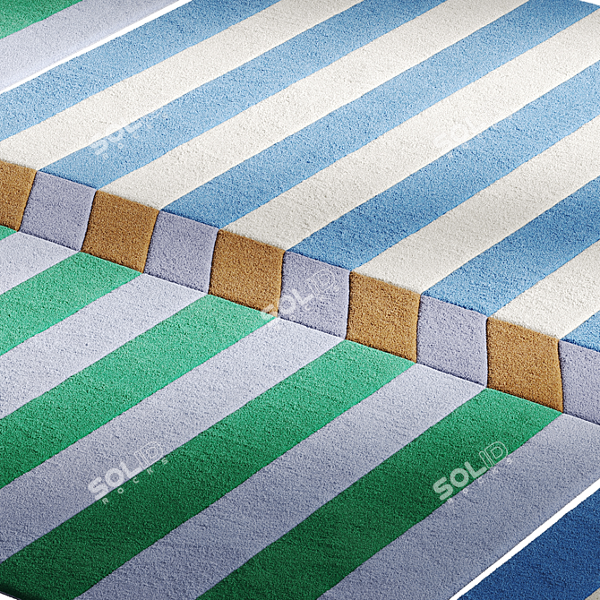 Rohana Wool Rug Launched 3D model image 6