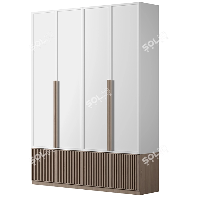 Modular Wardrobe 123 3D model image 3