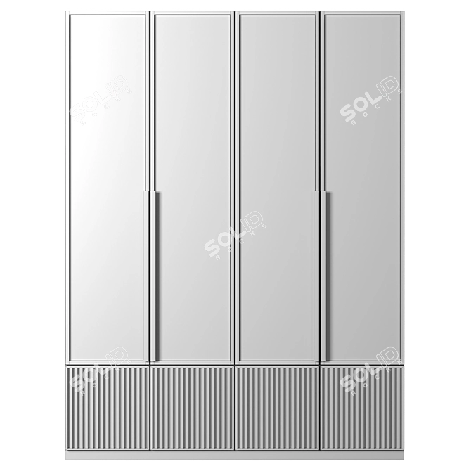 Modular Wardrobe 123 3D model image 5