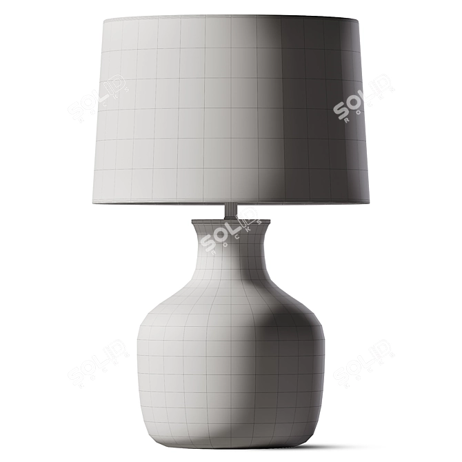 Elegant Galena Table Lamp 3D model image 2