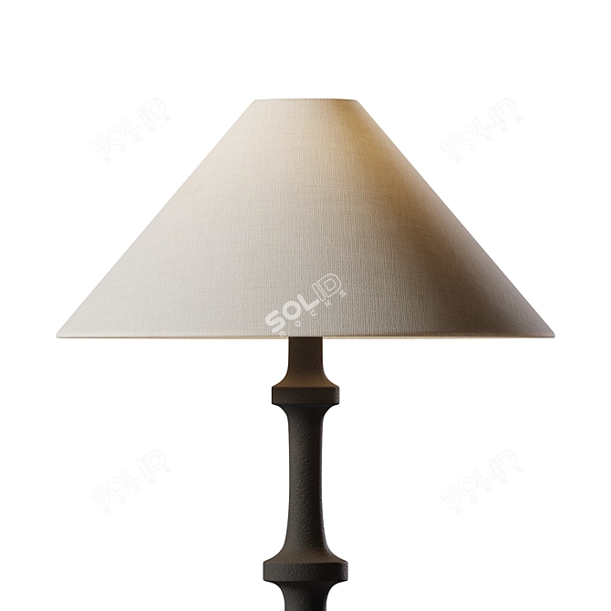 Elegant Ceramic Table Lamp 3D model image 4