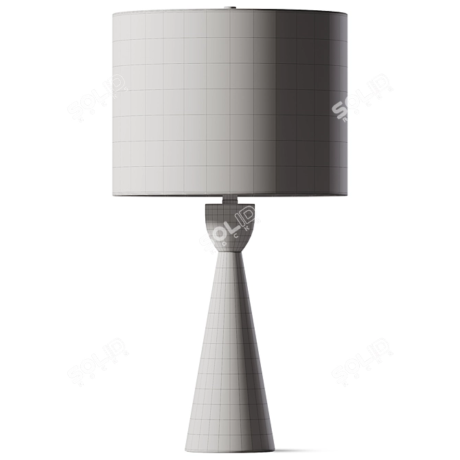 Modern Brown Table Lamp 3D model image 2