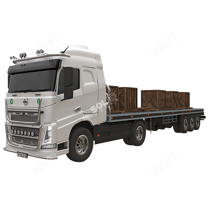 Volvo FH 16 Truck Model 3D model image 1