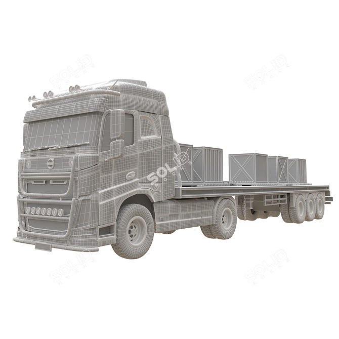 Volvo FH 16 Truck Model 3D model image 4