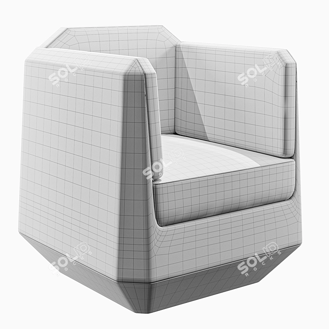 Sleek FA7 Cider Chair 3D model image 2