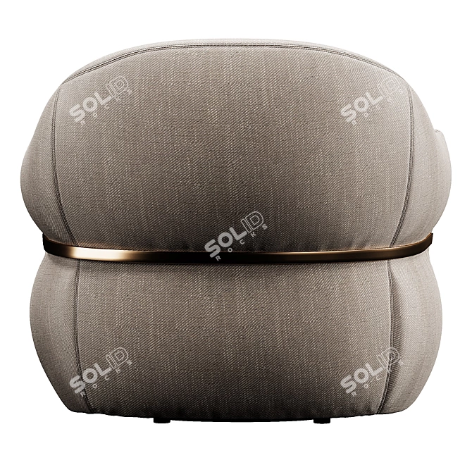 Luxurious Velvet Sofa Elegant Design 3D model image 4