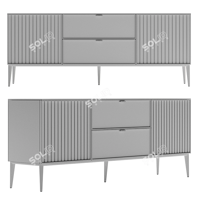 Designer Sideboard Rio SV 3D model image 3